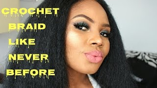 CROCHET BRAID LIKE NEVER BEFORE/ DIY PROTECTIVE STYLE WITH 100% KANEKALON by Gggg 18,230 views 8 years ago 8 minutes