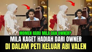 Mila is surprised by a gift from the owner, inside the box is Abi Valen!