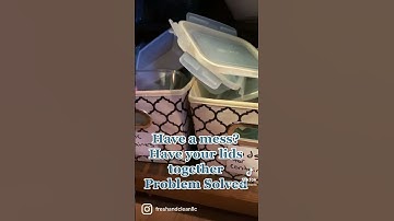 Keep lids with containers SAVE time and keep tidy #containers