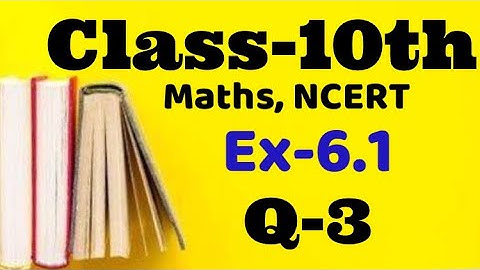 Class 10 Ex 6.1 Q3 maths Ncert chapter 6, Triangles,VKS Maths X,  ex 6.1 class 10 math Q3, Ch6