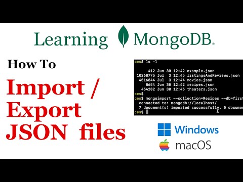 MongoDB - How to Import and Export JSON Files [MongoDB# 02]