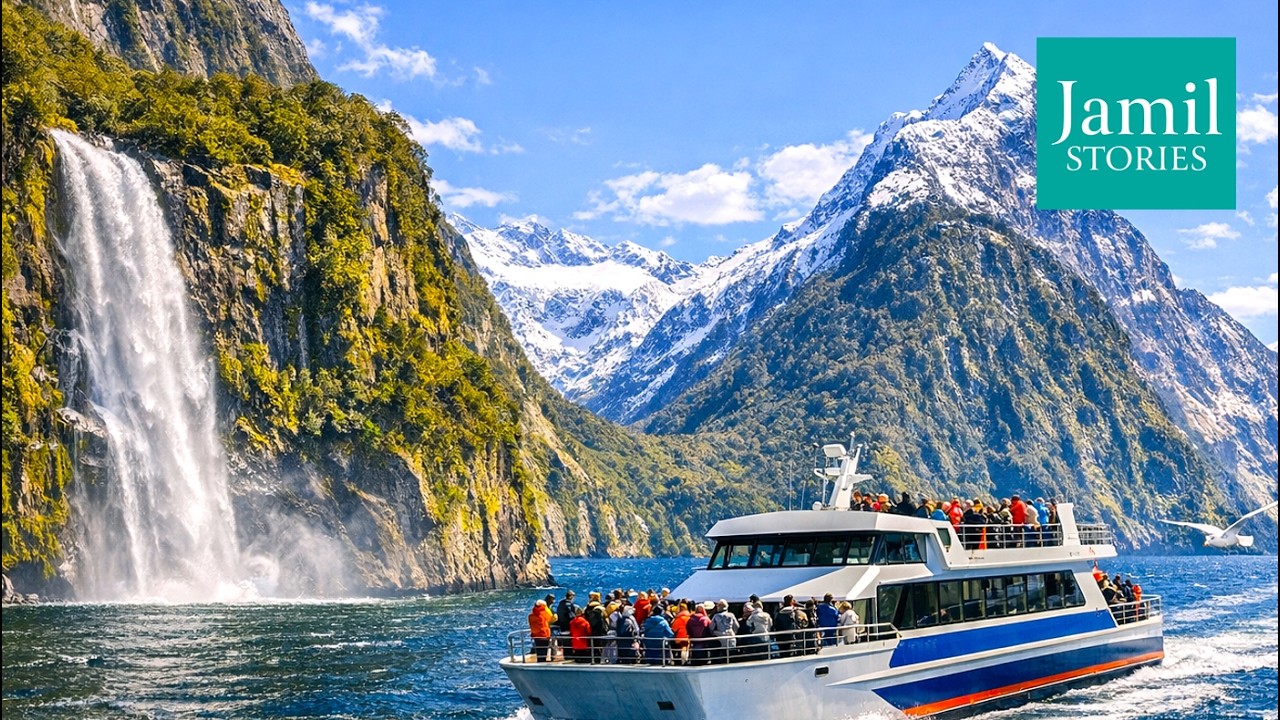 Epic Boat Cruise and Waterfalls | Scenic Milford Sound Cruise | New Zealand | Jamil Stories