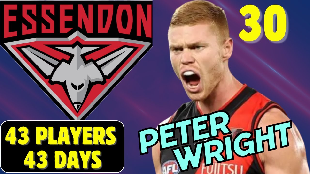 Where does PETER WRIGHT fit in ESSENDON'S Plans for 2026? 43 Players In 43 Days
