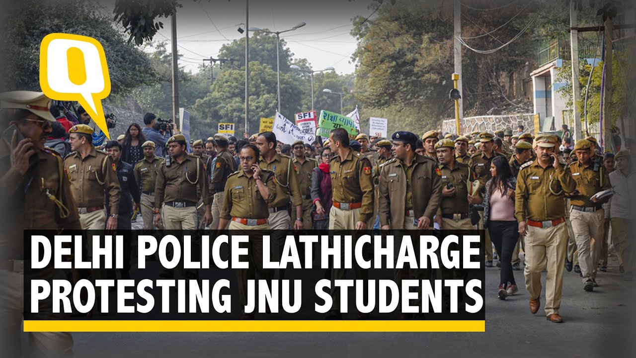 Lathicharge in JNU Students’ March to Rashtrapati Bhavan | The Quint