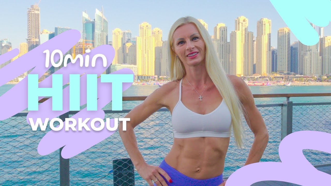 10 Minute HIIT Workout NO EQUIPMENT | Jumeirah Beach Residence
