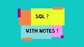 SQL with Notes  | What is SQL ? screenshot 1
