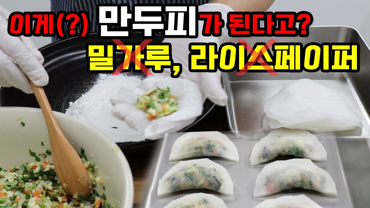 밀가루 없이 만두 만들기 맛이 끝내줘요 dumpling dish