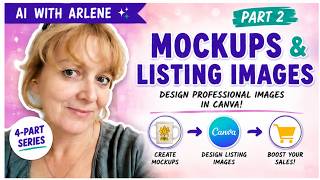 How to Make Professional Etsy Listing Images & Mockups | Canva + Artistly