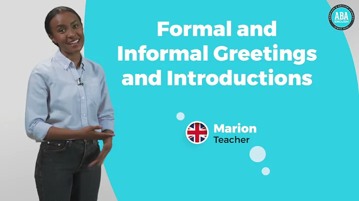 Formal and Informal Greetings 👋 and Introductions 🤝