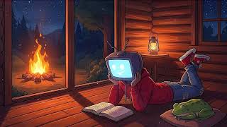 Firelight Flickers as I Turn Another Page 🔥 | Relaxing Lofi Music for Study & Sleep