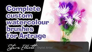 Custom Watercolour Brushes for Artrage