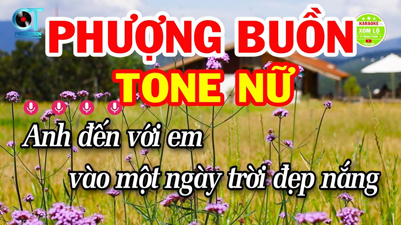 Karaoke Phượng Buồn Tone Nữ ( C ) Nhạc Trữ Tình Dễ Hát | Xóm Lộ