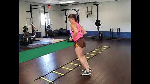 Ladder drill - Lateral back and forth jumps