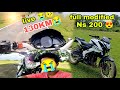 New vlog 😍 live bike crash 😭💔 Achanak se bich mein gai Mata a Gaya💔 130Km top speed😳