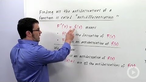 Definition of Indefinite Integrals