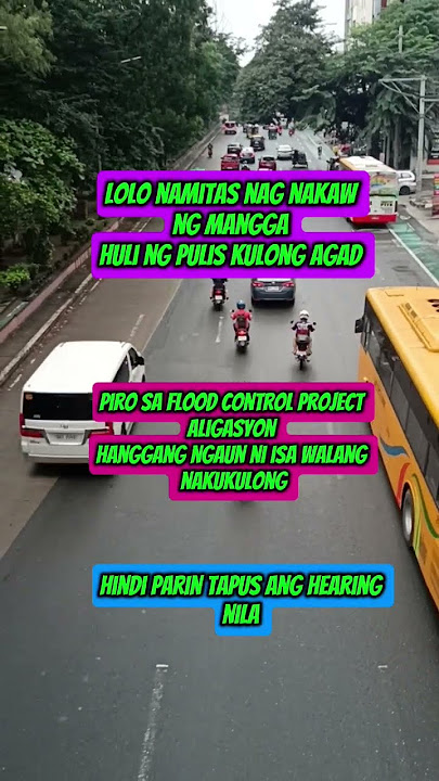 kawawa naman ni lolo mangga lang kulong agad piro sa flood control project ni isa wala parng nakulng