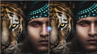 PicsArt / Near the lion photo editing tutorial in Mobile screenshot 2