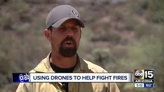 Fire officials using new drone technology to fight Woodbury Fire