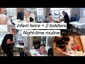 Twins 6 months old  evening routine with 4 kids  mom of 4 night routine