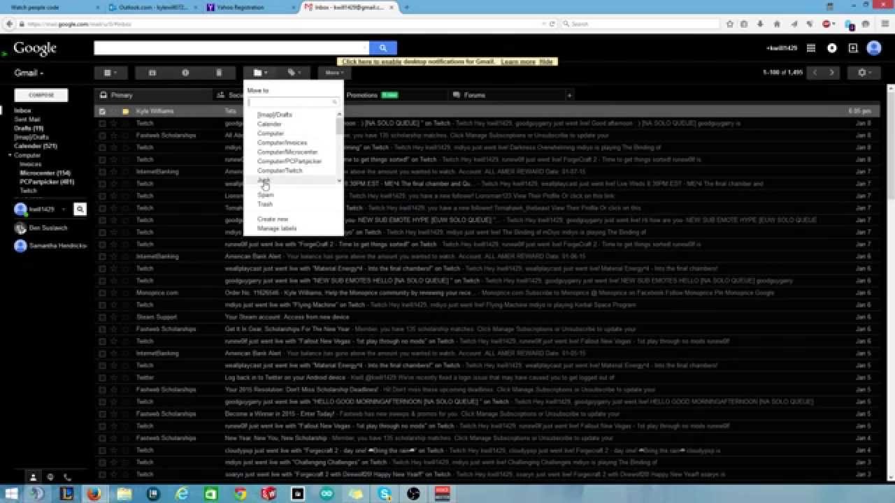 Setting Up Filters for /r/WatchPeopleCode notifications