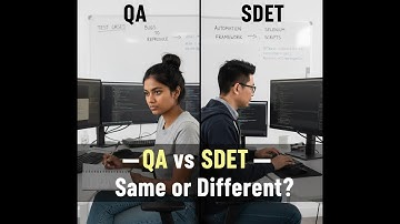 QA vs SDET Explained 👩‍💻 What’s the REAL Difference?