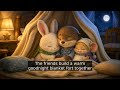 The Little Rabbit's Goodnight Blanket Fort | Gentle Bilingual Bedtime Story for Kids