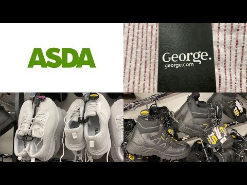 asda george mens black shoes