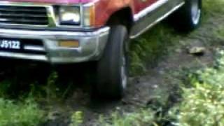 mitsubishi 4wd in mud hill climb ST LUCIA part 1.AVI