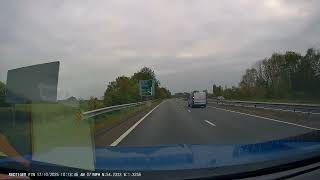 Inner Lane To Exit At Last Second. UK Bad Drivers, Road Rage, observations.