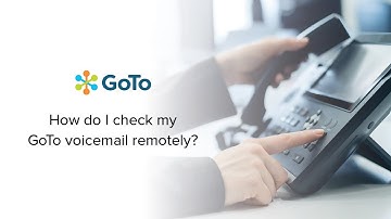 How do I check my GoTo voicemail remotely?