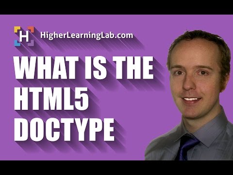 فيديو: ما هو إعلان HTML5 DOCTYPE؟