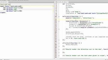 8) Angular/Jasmine, Testing Directives W/ External Templates