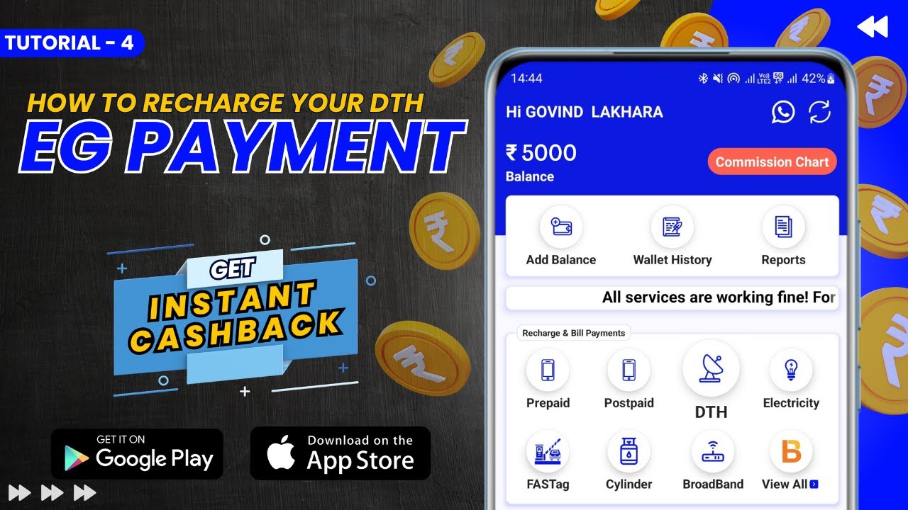 How to Recharge your DTH with EG PAYMENT || Get up to 4% INSTANT CASHBACK || EG PAYMENT ||