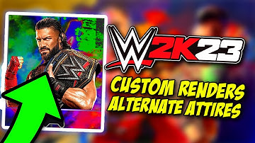 WWE 2K23 HOW TO USE CUSTOM IMAGES FOR ALTERNATE ATTIRES!