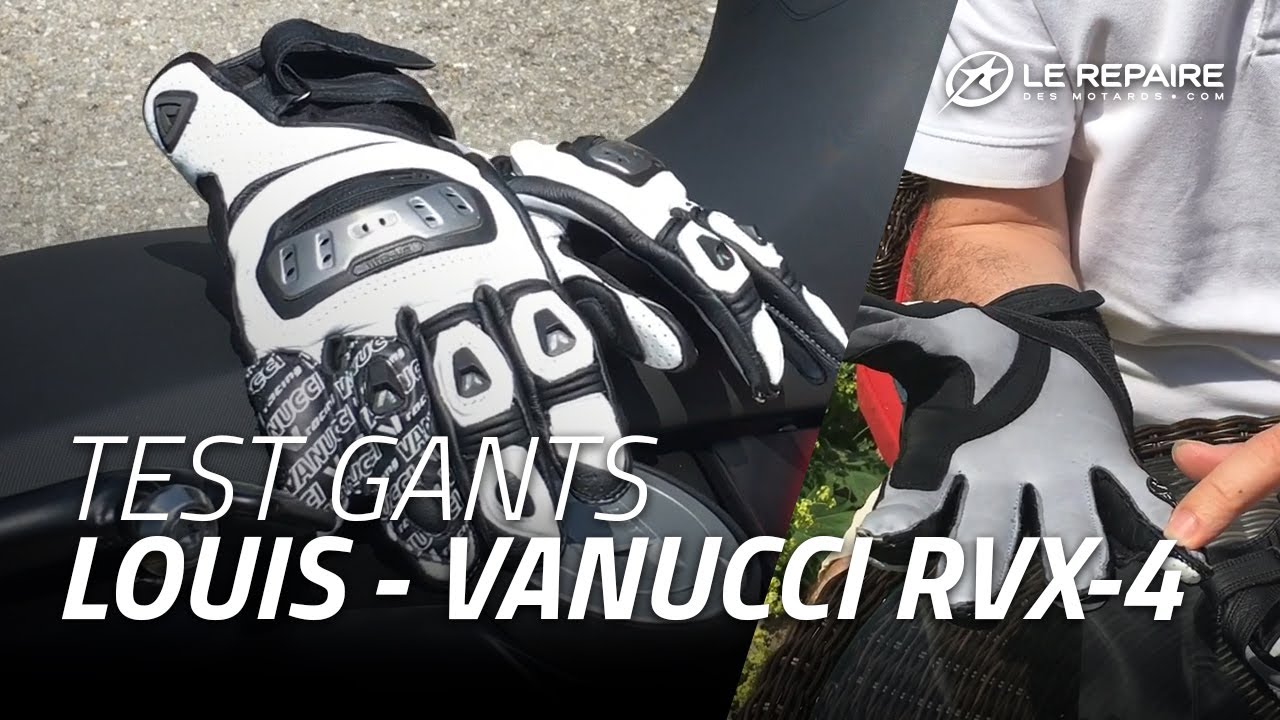 Test gants cuir RVX 4 - Vanucci - YouTube