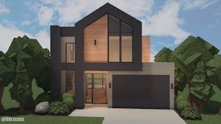35K Minimalist Home | Bloxburg Speedbuild | Grxceea
