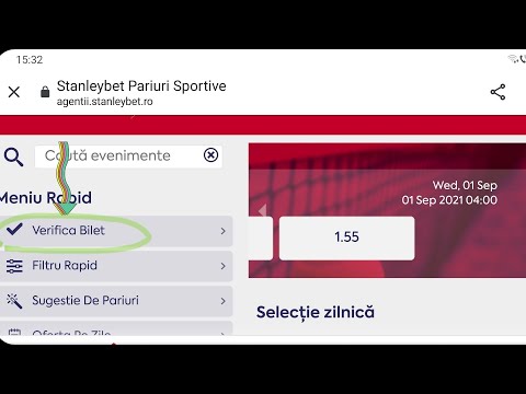 Cum sa verific biletul la Stanleybet?