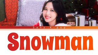 Mina Twice "Snowman (Sia)"Cover Color Coded English Lyrics Video