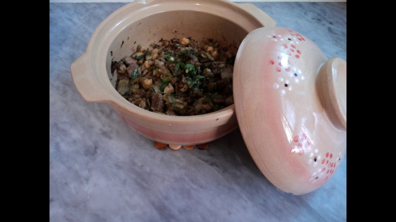 Tajine d'AUBERGINE et viande ! (super bon ) ) ''Eggplant recipe and