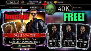 1 YEAR OF WAITING... HE'S BACK! Guardian Terminator Pack Opening for LUCKY Viewers! MK Mobile