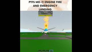 PTFS MD-11 Engine Fire And Emergency Landing #shorts #PTFS #PTFS MD11 screenshot 2