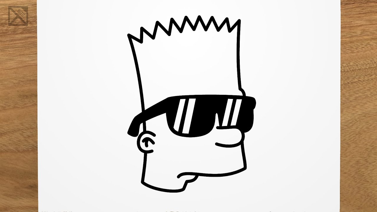 COMO DESENHAR O BART SIMPSON, How To Draw Bart Simpson