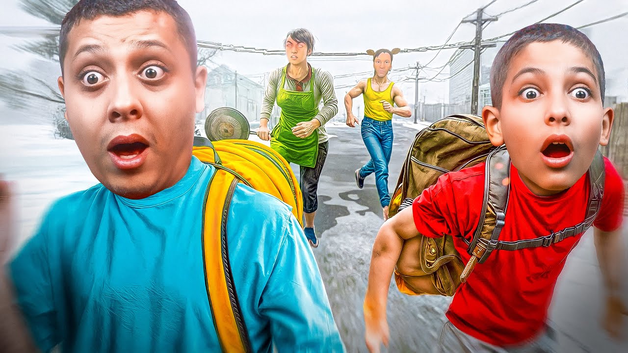 تحدي مين بهرب من اهله اسرع ليث ولا كرم 🔥 | SCHOOL BOY