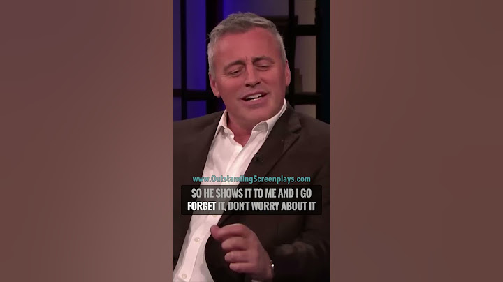 Matt LeBlanc was BROKE before Friends