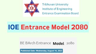 IOE Entrance Model Question Solution 2080 - Latest IOE Model