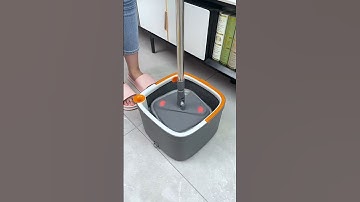 Spin Mop with Separate Clean and Dirty Water Buckets😄#shorts #mop #spinmop #homecleaning #household