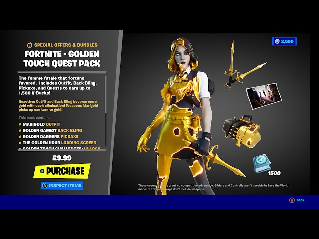 Golden Touch Quest Pack - Epic Games Store