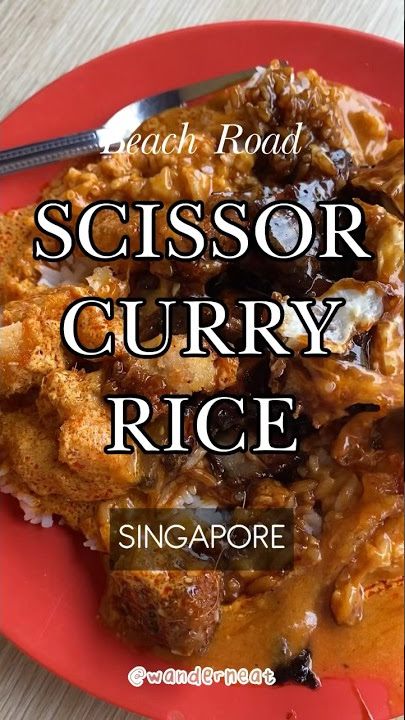 Beach Road Scissor Cut Curry Rice 🍛 in Singapore | #singapore #sgfoodie #curryrice