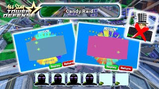 Candy Raid (4 Units) | Solo Gameplay | Roblox All Star Tower Defense screenshot 1