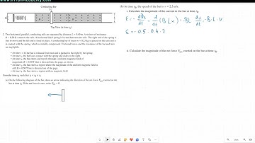 AP Physics  C: E& M Algebra Based 2023 FRQ Video Solution set 1 Q2b